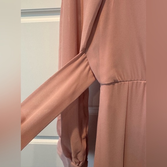 NWT Baltic Born Blush Pink Lydia VNeck Long Sleeve Maxi Dress Women Size Small - Picture 4 of 9